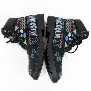 Reason | Shoes | Malcolm X Boots Mens 9 Graphic Reason Black  display picture 3